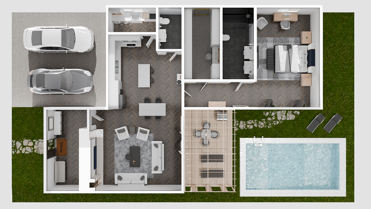 plano 3d arquitectura